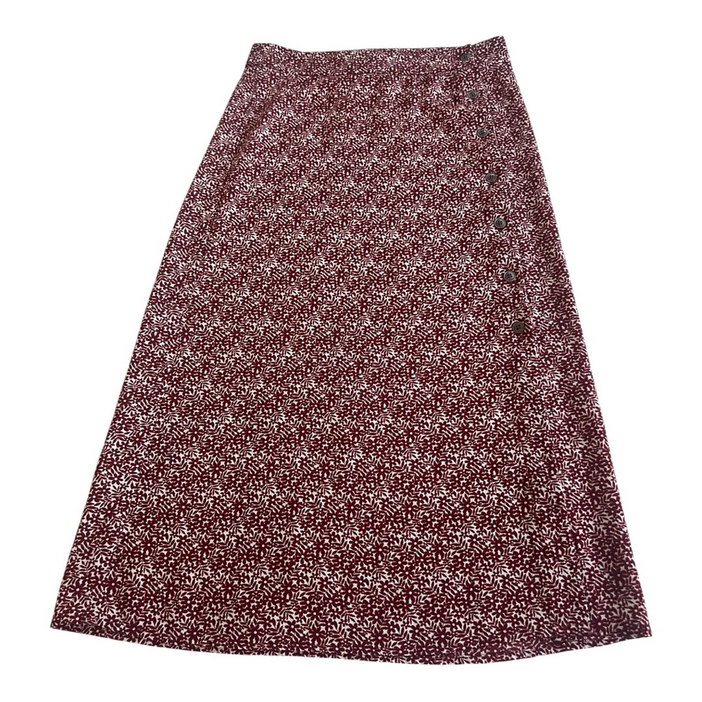 Sky & Sparrow Vintage Burgundy Flower Skirt Size 0. Used.
